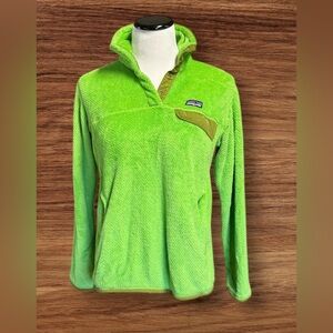 Patagonia Re-Tool Snap-T Fleece Pullover Women's Size Medium Green